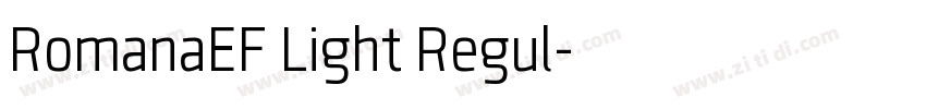 RomanaEF Light Regul字体转换